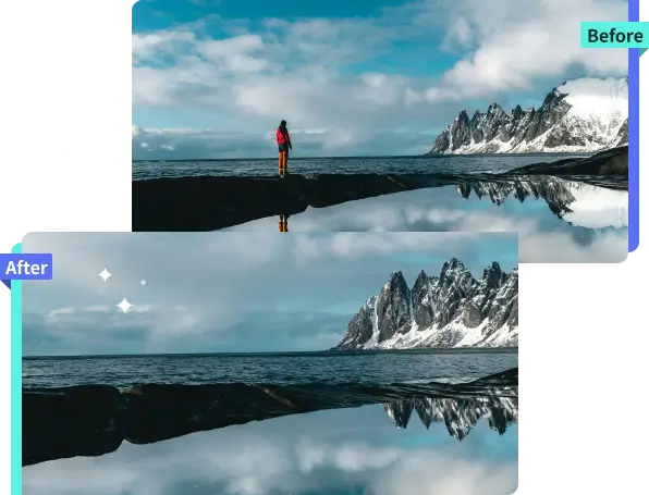 ai remove person keep background detail