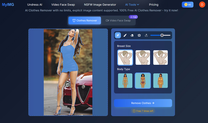 Myimg AI Clothes Remover