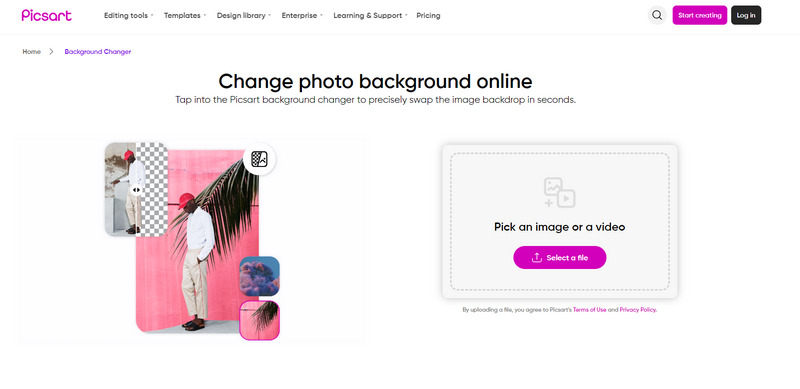 picsart to edit picture background
