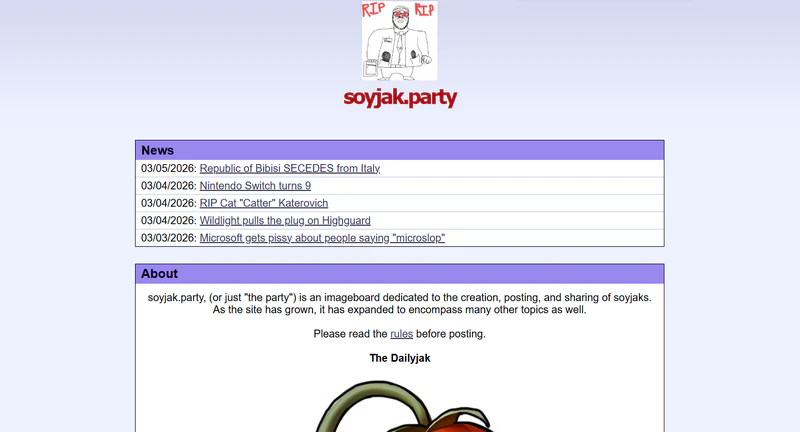 soyjakparty image board