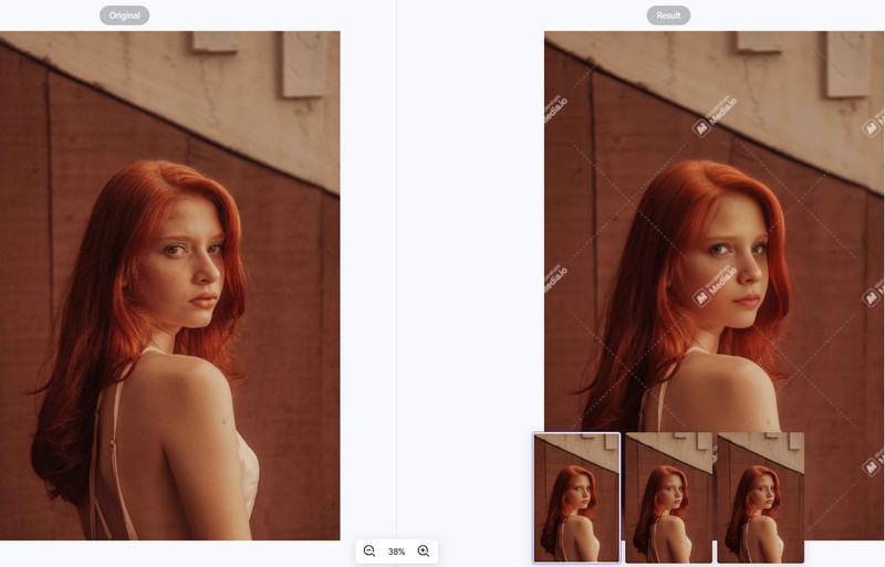 unpixelate image with media.io