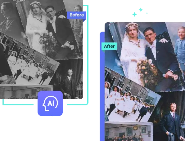 touch history by colorizing photo with AVCLabs Online Image Colorizer