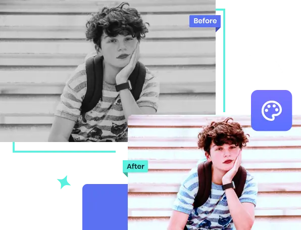 colorize teanager photos with photopro ai