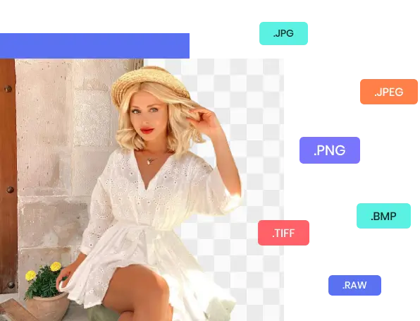 remove background from jpg, jpeg, png, bmp, tiff, raw
